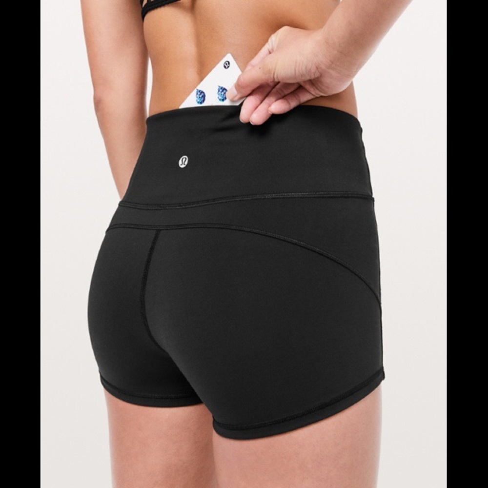 lulu lemon in movement everlux spandex shorts